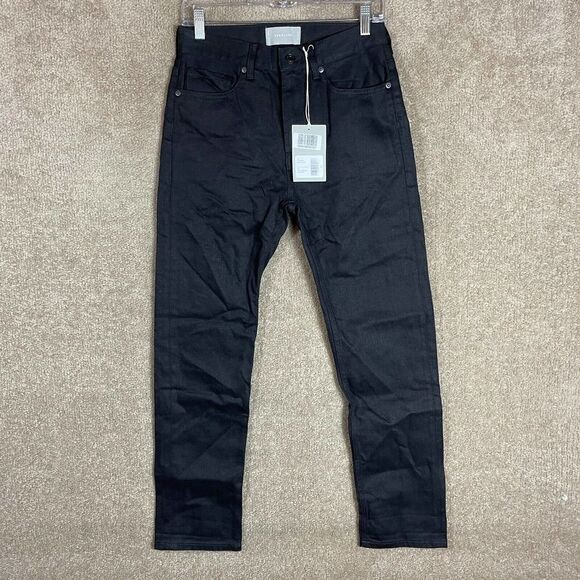 Everlane Modern Boyfriend Jeans Womens Size 25 Black Stretch Denim High Rise NEW - Picture 3 of 14